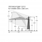 Mobile Preview: Schneider SET Ampelschirm Rhodos Twist 350x260cm Anthrazit + Ständer + Hülle